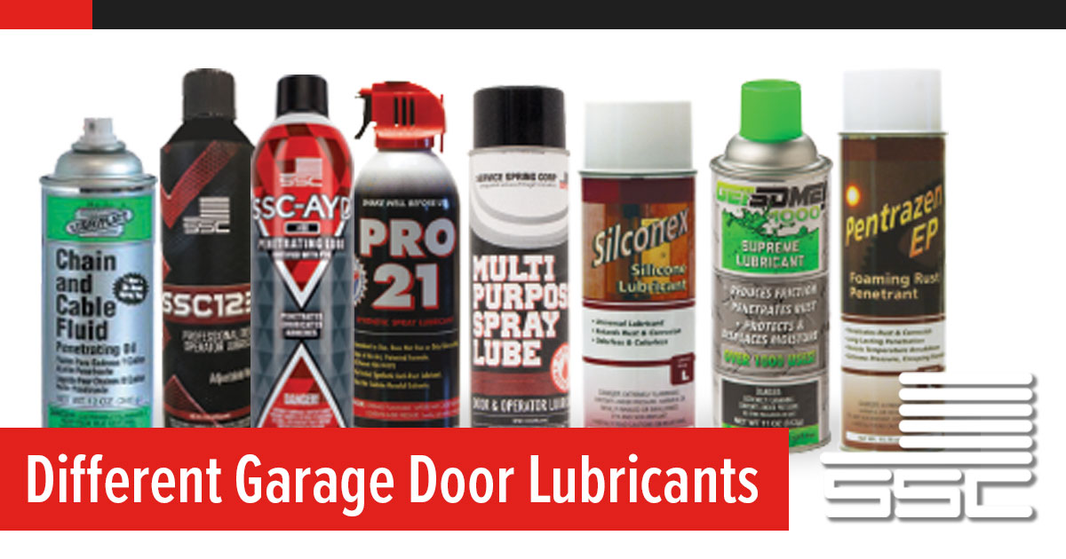 Garage Door Lubricants and Choosing the Right One